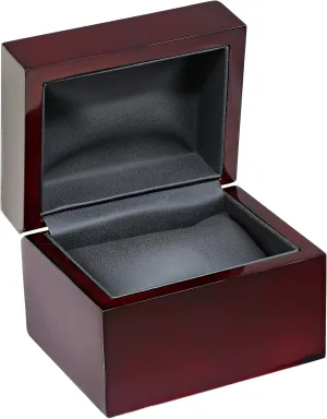 Diplomat 32-16701 Cherry Wood Leather Box Watch Case