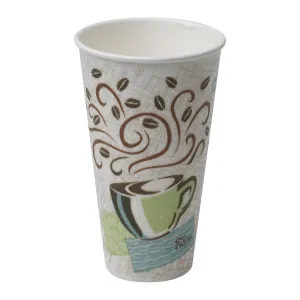 Dixie PerfecTouch 20 oz. Insulated Paper Hot Coffee Cup by GP PRO (Georgia-Pacific), Coffee Haze, 5360CD, 500 Count (25 Cups Per Sleeve, 20 Sleeves Per Case),Black