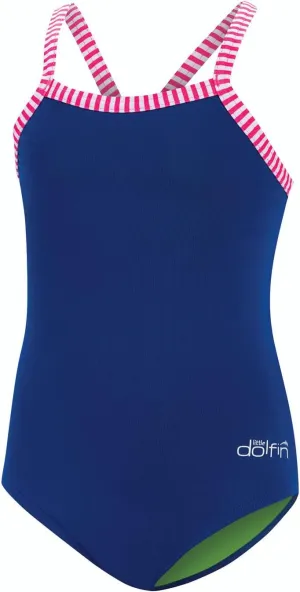 Dolfin Little Toddler Girls Swimsuit Solid 1-Piece