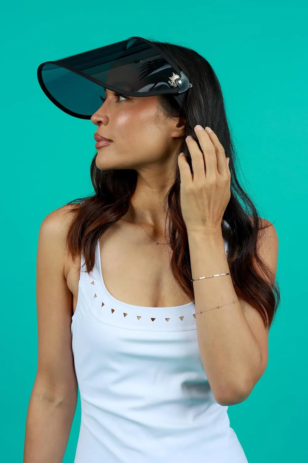Dorado Full-Coverage Visor & UV Protection Face Shield – Adjustable Heat-Resistant & Warp-Proof Lens for Women & Men Black