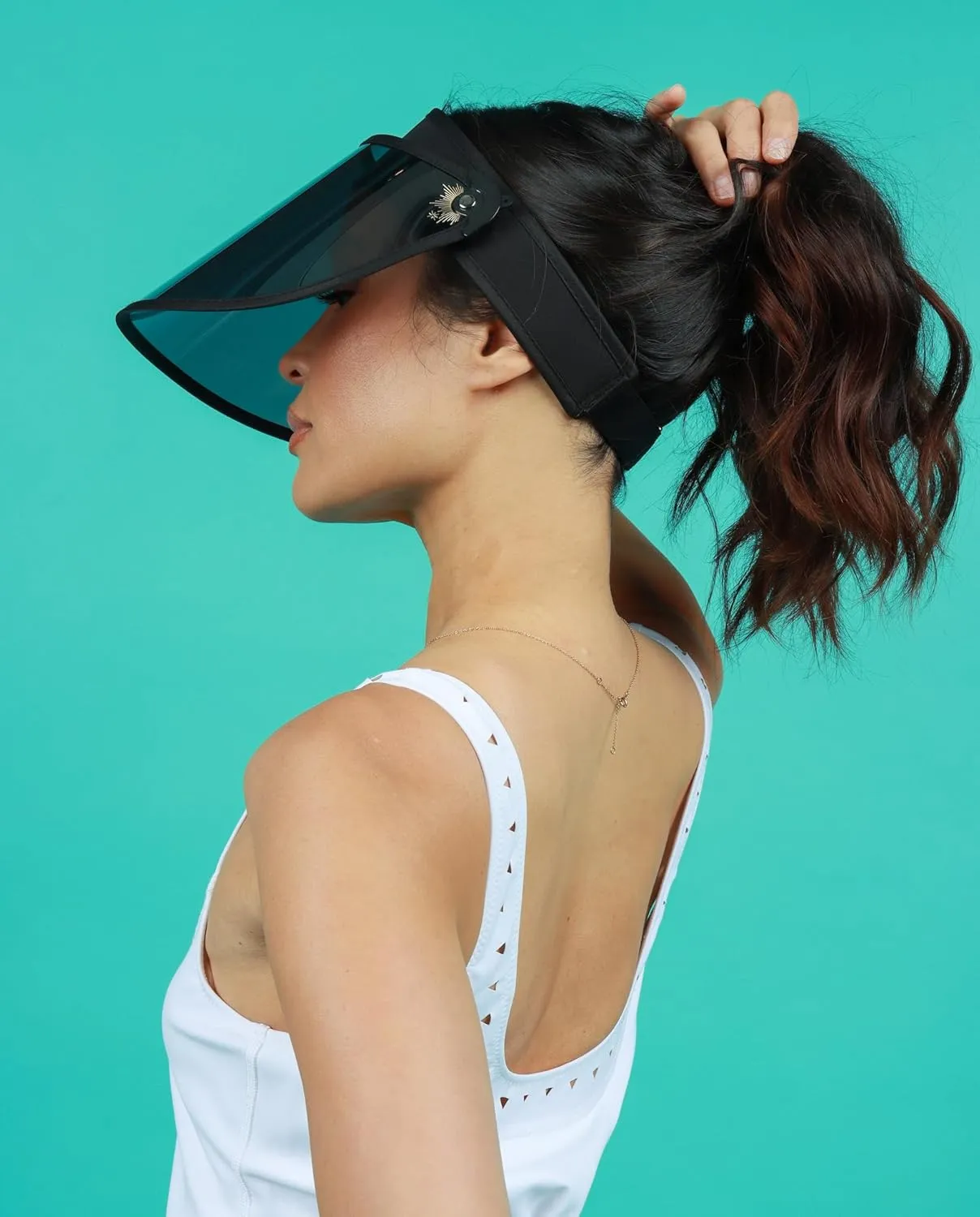 Dorado Full-Coverage Visor & UV Protection Face Shield – Adjustable Heat-Resistant & Warp-Proof Lens for Women & Men Black