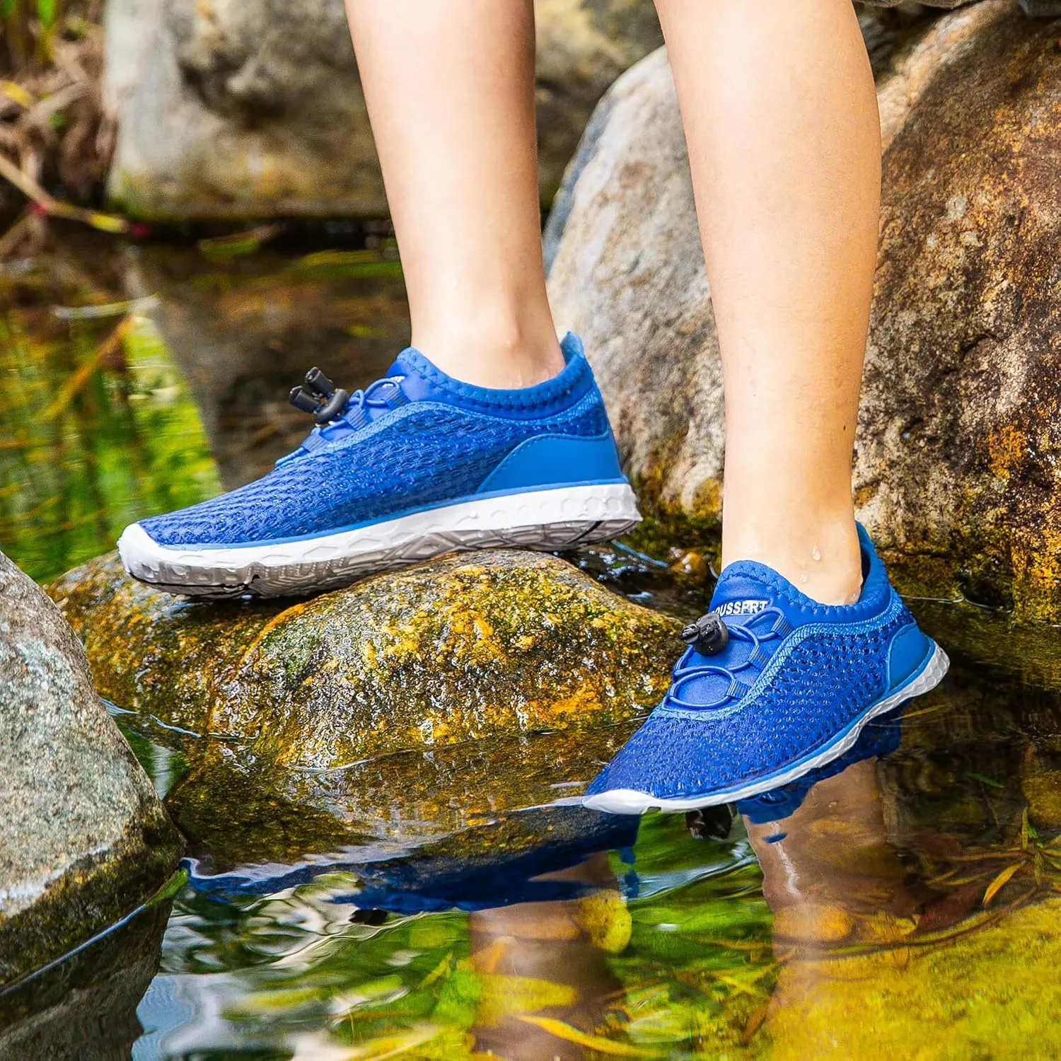 DOUSSPRT Water Shoes for Kids Boys Girls Quick Dry Beach Sports Swim Pool Aqua Shoes for Toddler/Little Kid/Big Kid
