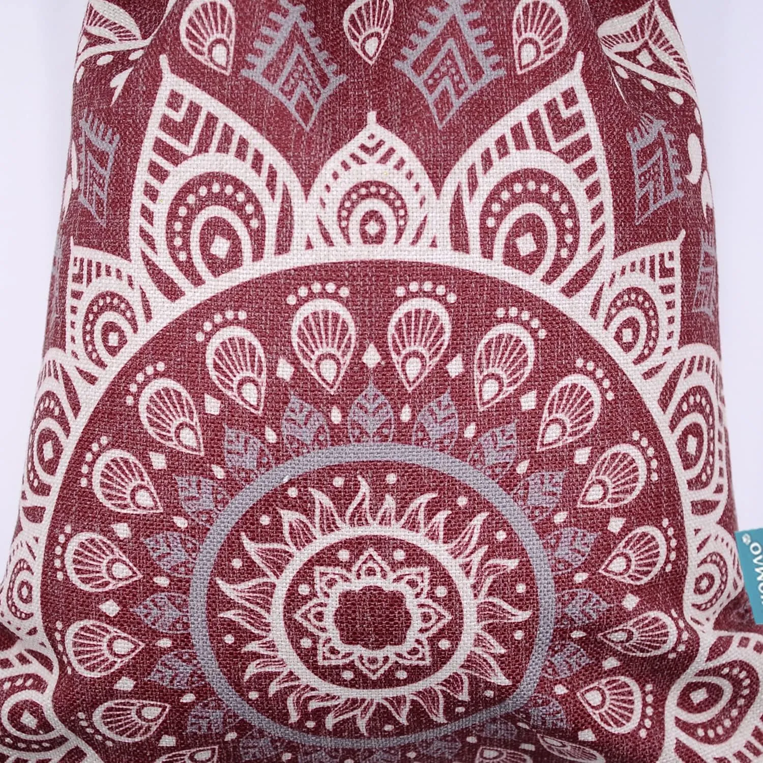 Drawstring Backpack Mandala Style String Bag Canvas Beach Sport Daypack