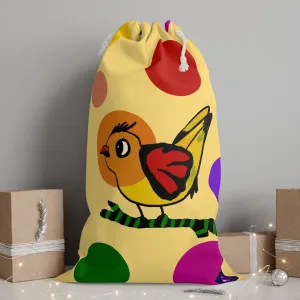 Drawstring bags - Chirpy Surprise yellow