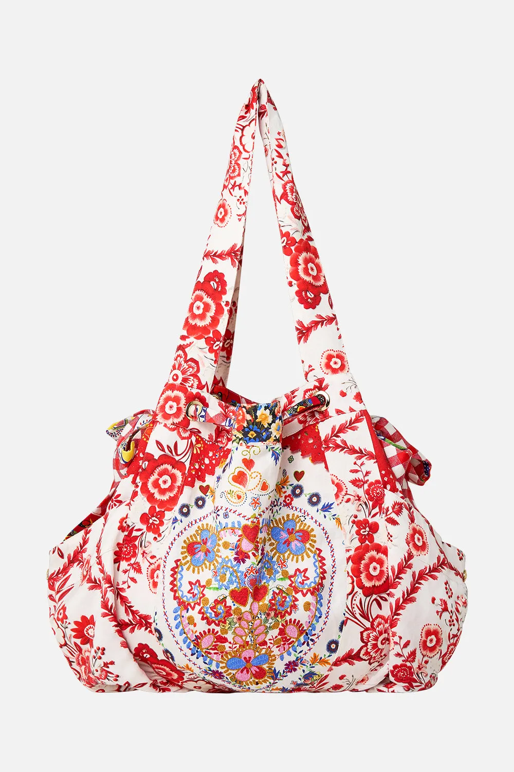 DRAWSTRING BEACH BAG FAITH, LUCK & JUSTICE