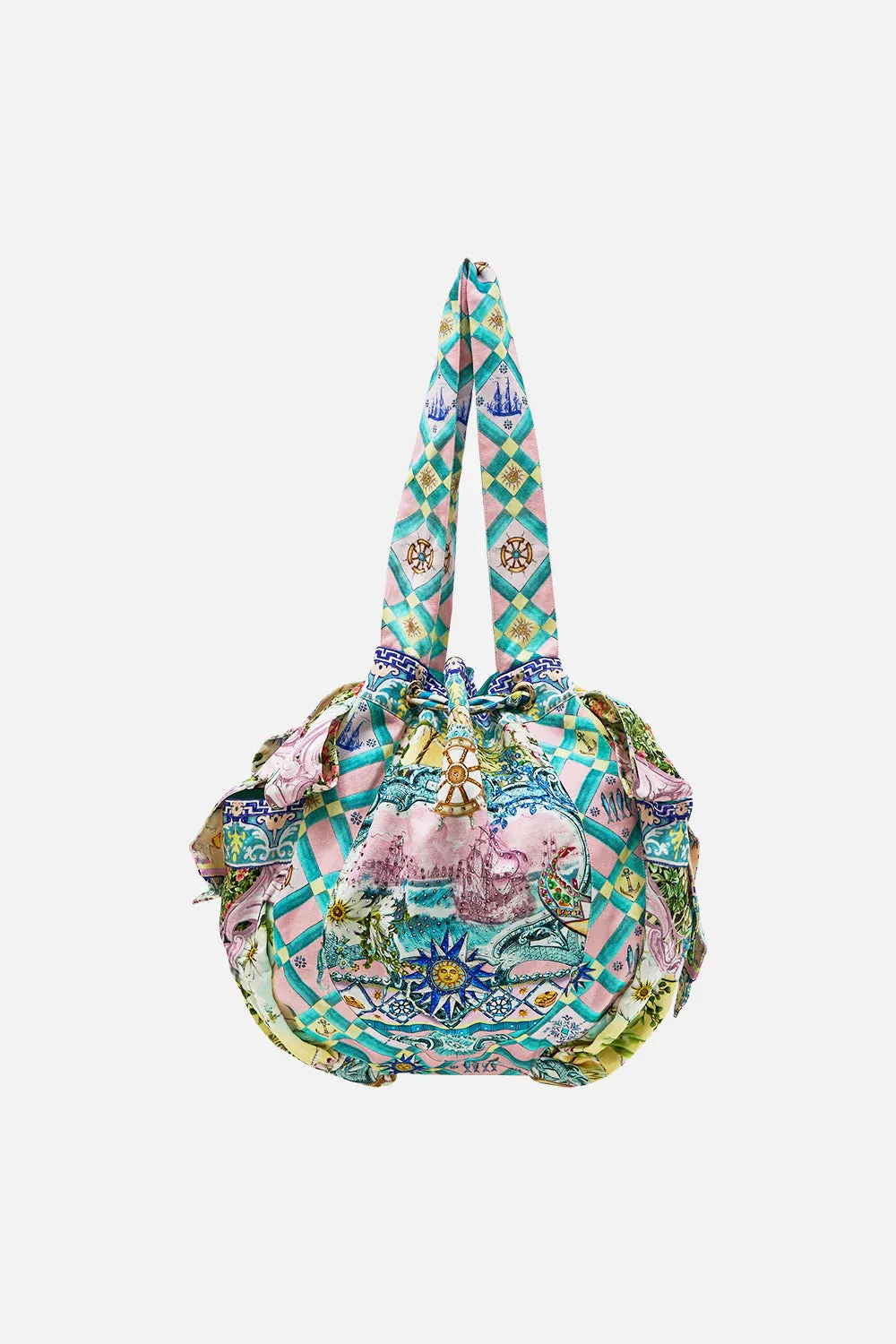 Drawstring Beach Bag (Just Coasting)