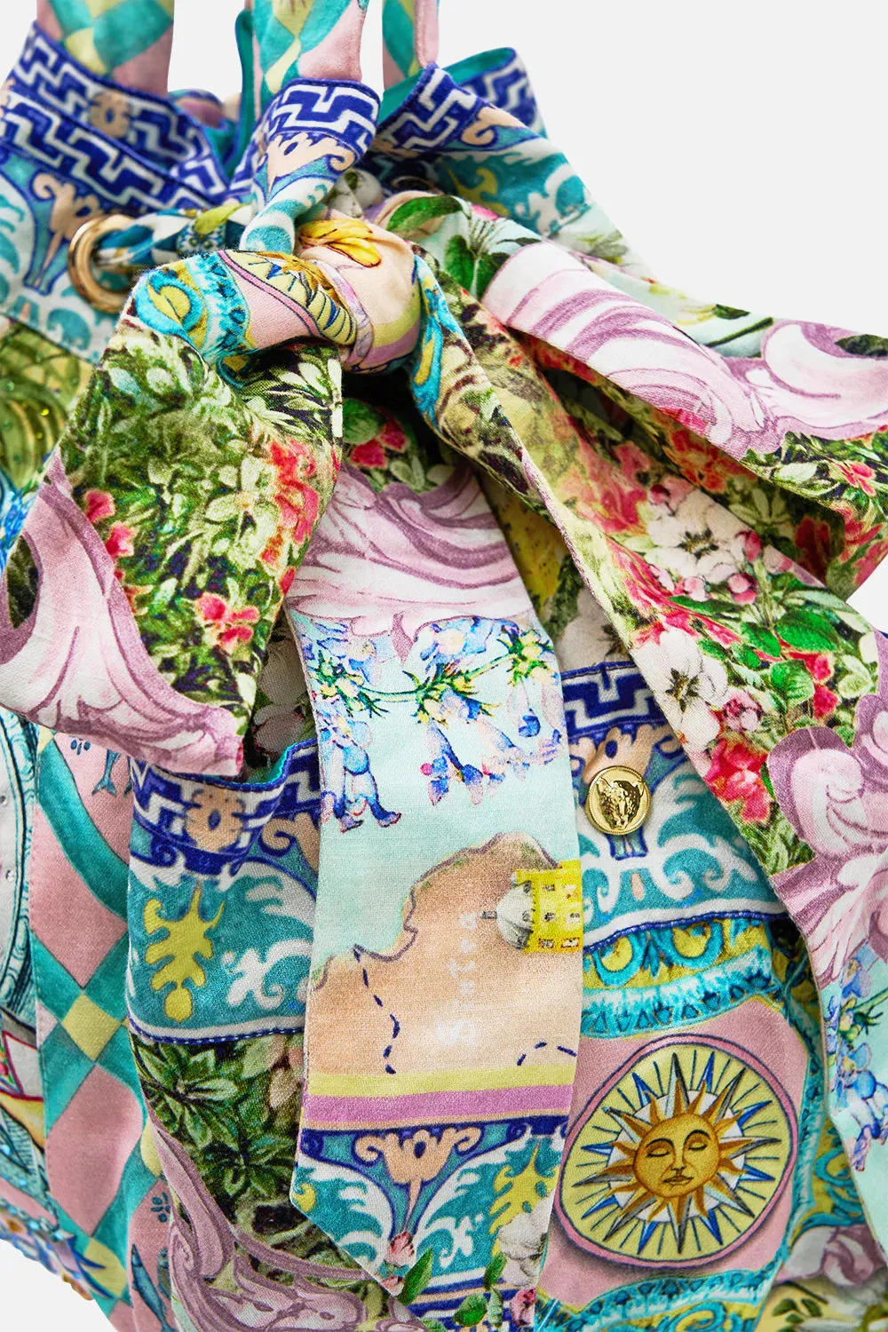 Drawstring Beach Bag (Just Coasting)