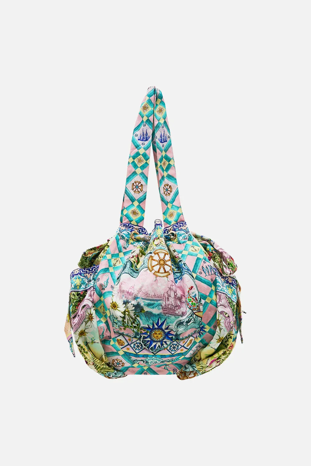 Drawstring Beach Bag (Just Coasting)