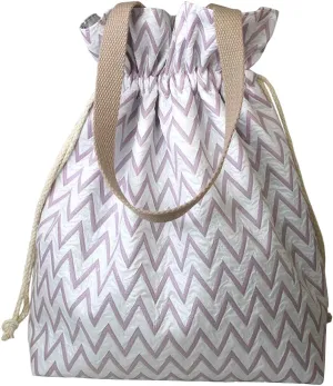 Drawstring Canvas Insulated Lunch Bag Reusable Thermal Lunch Bento Bags For Work Portable Picnic Large Capacity Lunch Bento Tote Pouch Insulation Handbag (Purple)