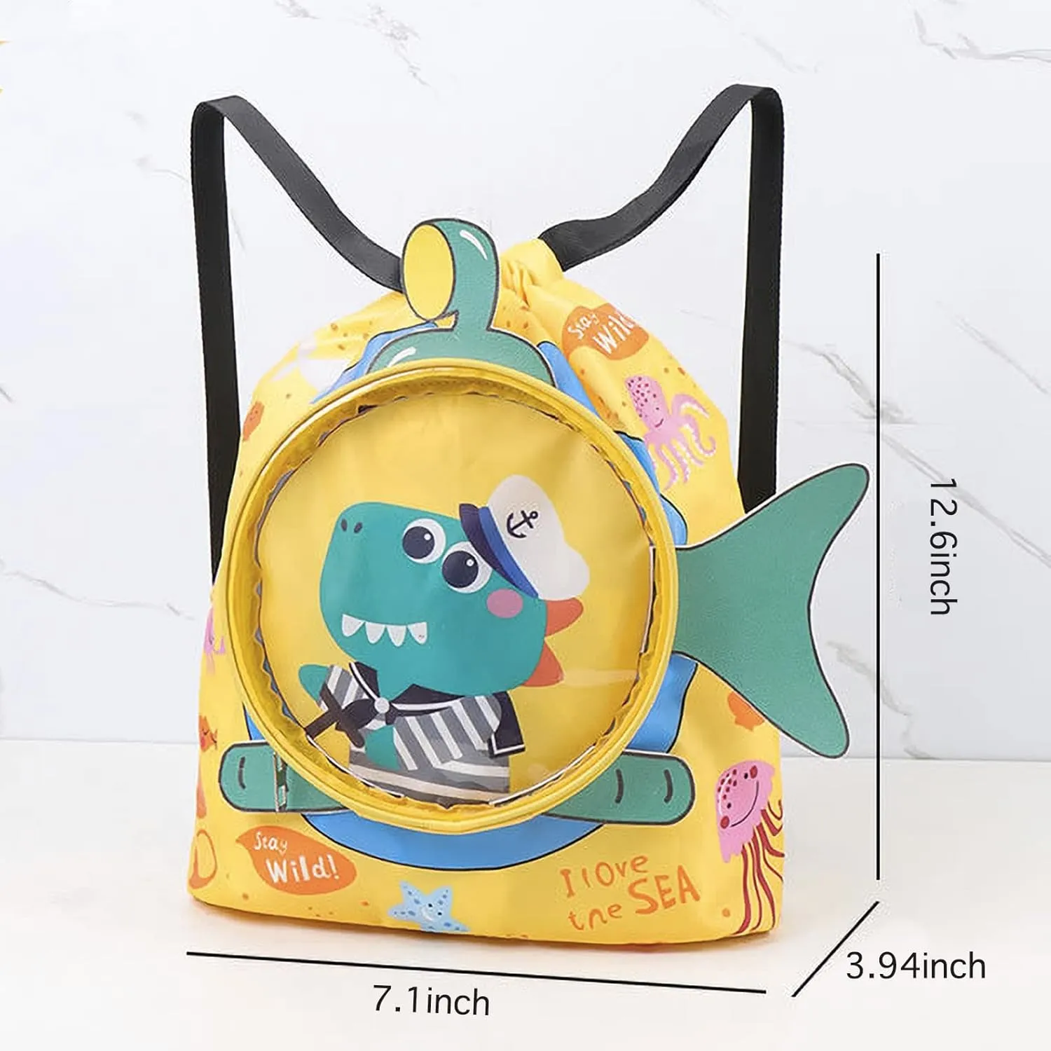 Drawstring Swim Bag for Swimmers Beach Backpack Yogo Bags Waterproof Draw String Sackpack Sport Knapsack Gym Backpacks for Women Men Camping Camp Swimming Dance Sports Hike