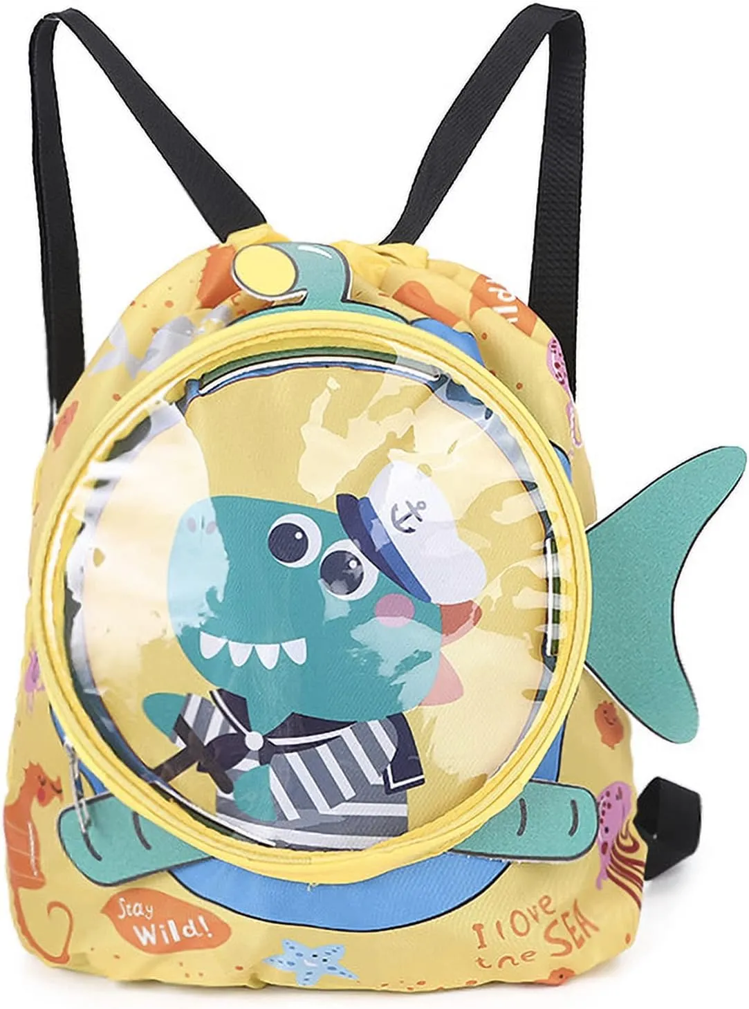 Drawstring Swim Bag for Swimmers Beach Backpack Yogo Bags Waterproof Draw String Sackpack Sport Knapsack Gym Backpacks for Women Men Camping Camp Swimming Dance Sports Hike