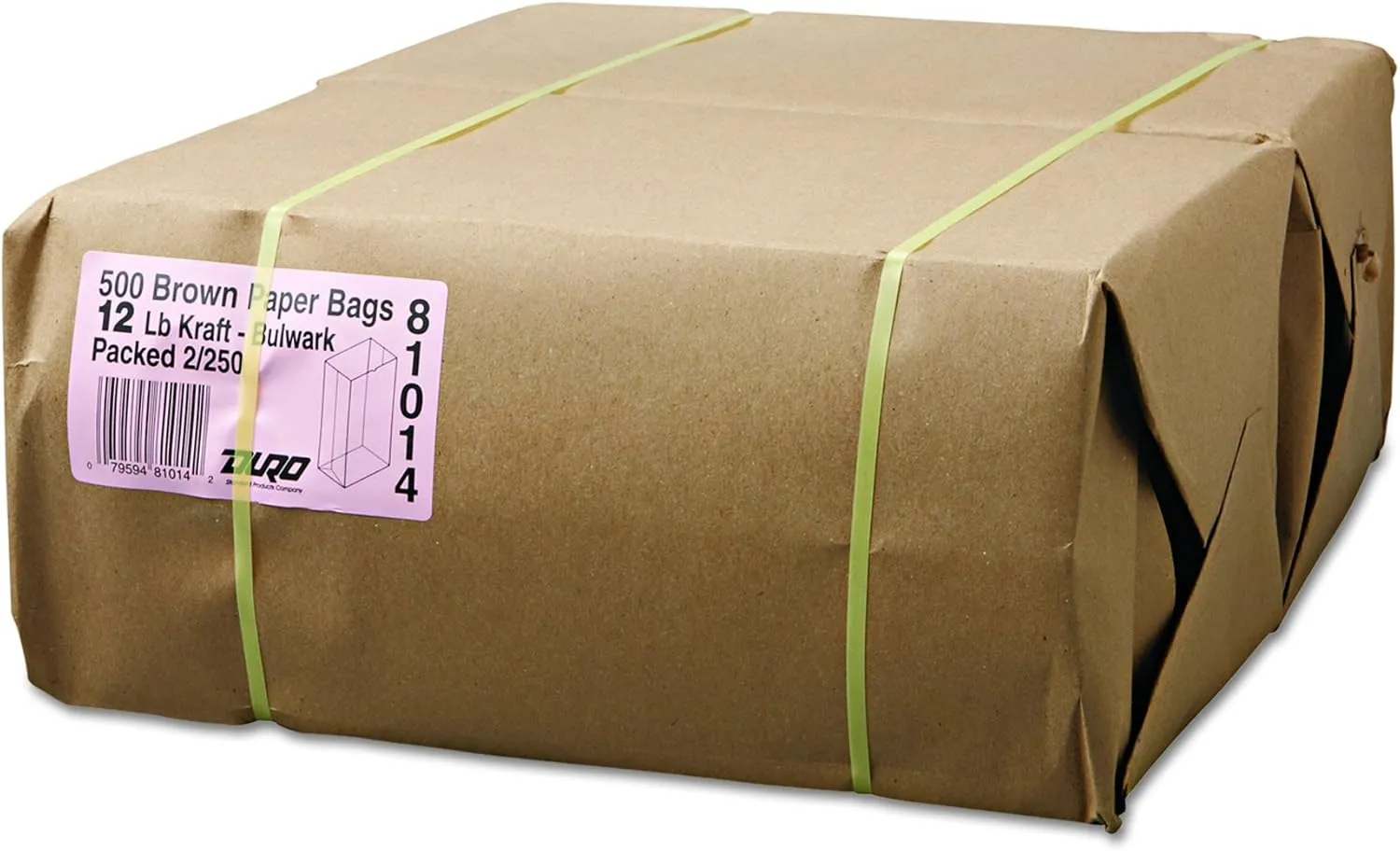 Duro ID# 30912 12# Bulwark SOS Bag 57# Natural Kraft, Pack of 2/500 Piece