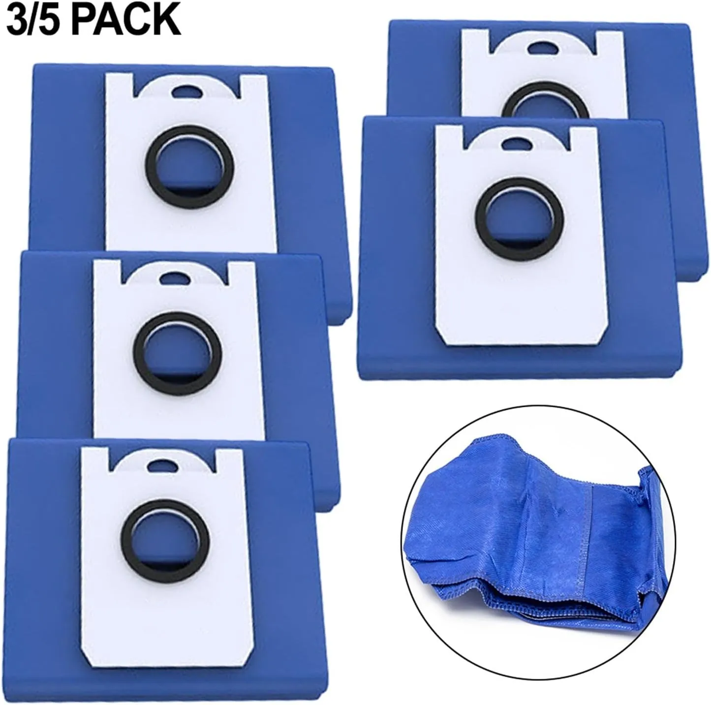 Dust Bag,Compatible for BObsweep，RC400,Compatible for Ultra，Vision Replacement Dust Bags Robot Vacuum Vacuum Cleaner Dust Bag Collection Bags(5pcs)