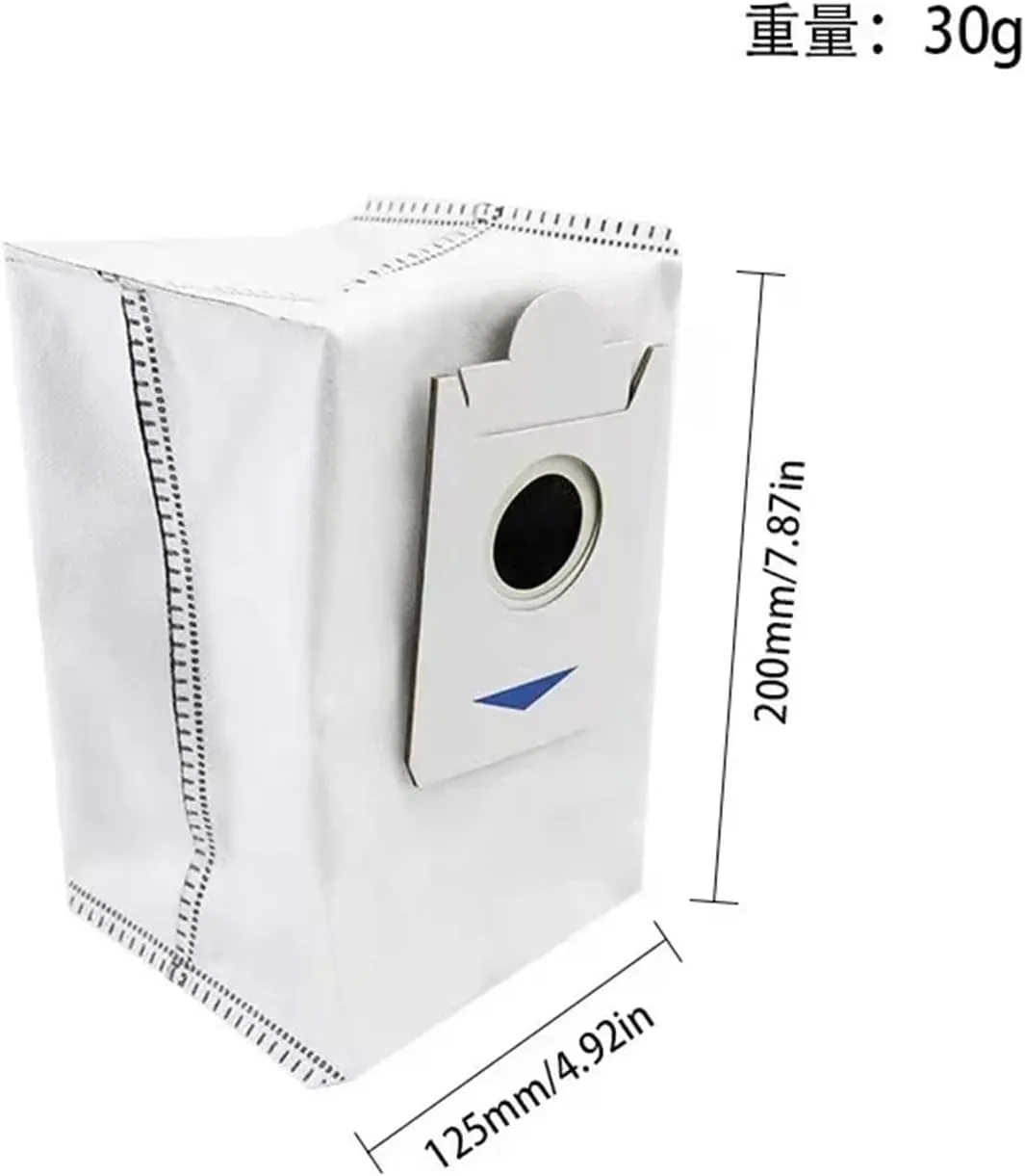 Dust Bags ，Compatible for Ecovacs，Compatible for Debot ，X2 / X2，Compatible for Omni / X2 Pro / T30s Pro Robot Vacuums Bag Accessories Replaceable Spare Parts Garbage Bags(12pcs)