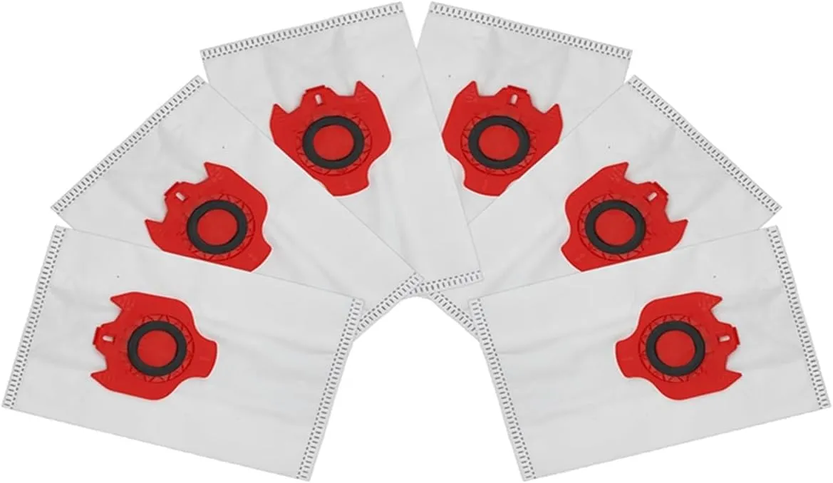 Dust Bags Household Maintenance Vacuum Bags High Efficiency Easy To Replace Effective Dust Capture Fits Multiple Series(Red)
