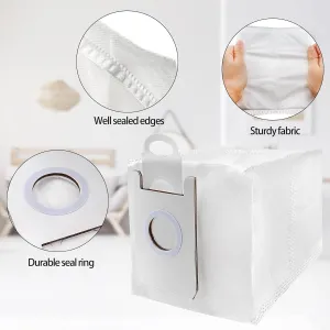 Dust Bags，Compatible For Cecotec,Compatible For Conga，2290 Accessories Vacuum Cleaner Dust Filter Spare Parts Dust Box Dust Bags Replacement(12pcs)