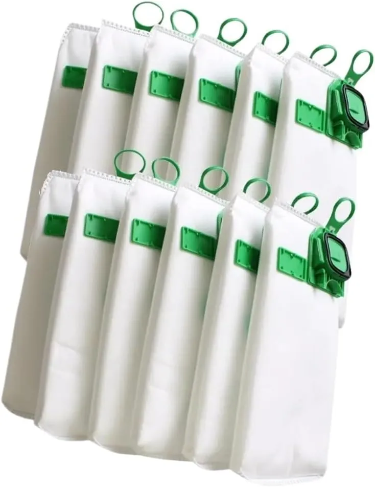 Dust Filter Bag，Compatible For Vorwerk， VK140 VK150 Garbage Bags FP140 Vacuum Cleaner Parts(10pcs)