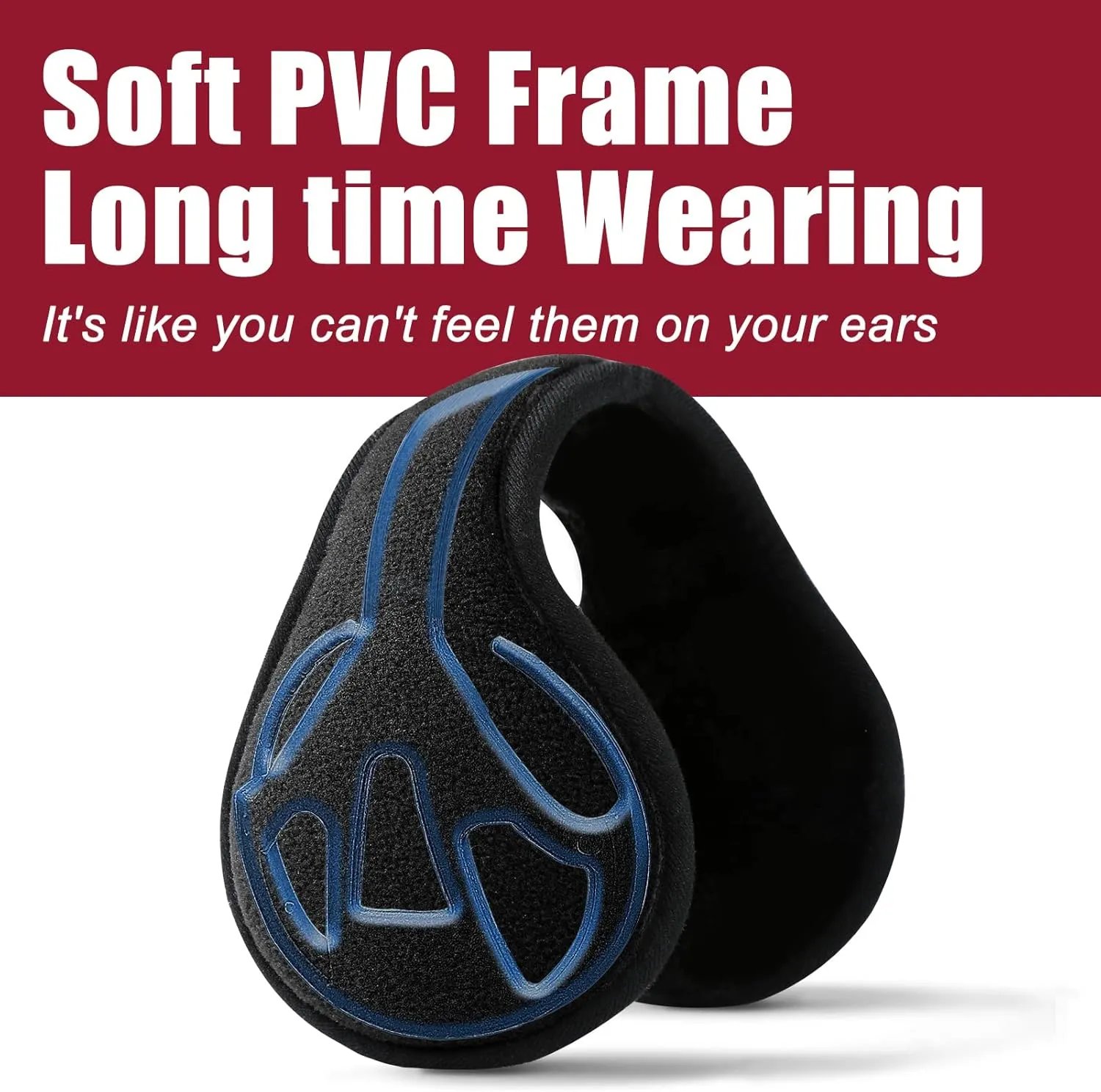 Ear Muffs For Winter Men Women, Fleece Ear Warmers Winter Warm Earmuffs For Cold Winters Adjustable