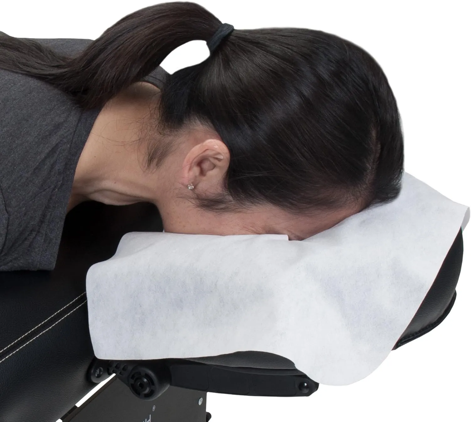 EARTHLITE Disposable Face Cradle Covers – Medical-Grade, Ultra Soft, Luxurious, Non-Sticking Massage Headrest Covers for Massage Tables & Massage Chairs