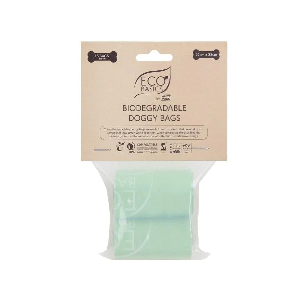 Eco Basics Biodegradable Doggy Bags 2 Rolls, 30 Bags