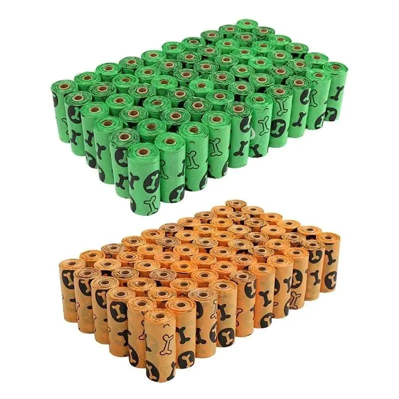 Eco-Friendly Dog Poop Bags Rolls - Biodegradable, Leak-Proof, Easy Tear for Home & Walks