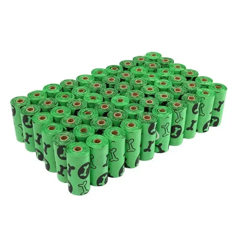 Eco-Friendly Dog Poop Bags Rolls - Biodegradable, Leak-Proof, Easy Tear for Home & Walks