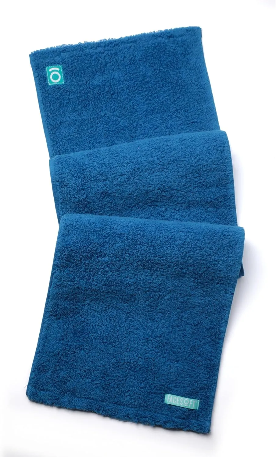 Eco Friendly Gym Towels for Working Out - Soft & Absorbent Cotton Exercise Towel - No Synthetic Microfibers or Plastics - Sweat Towel for Gym, Fitness, Sports, Yoga - Classic Blue - 1 Pc