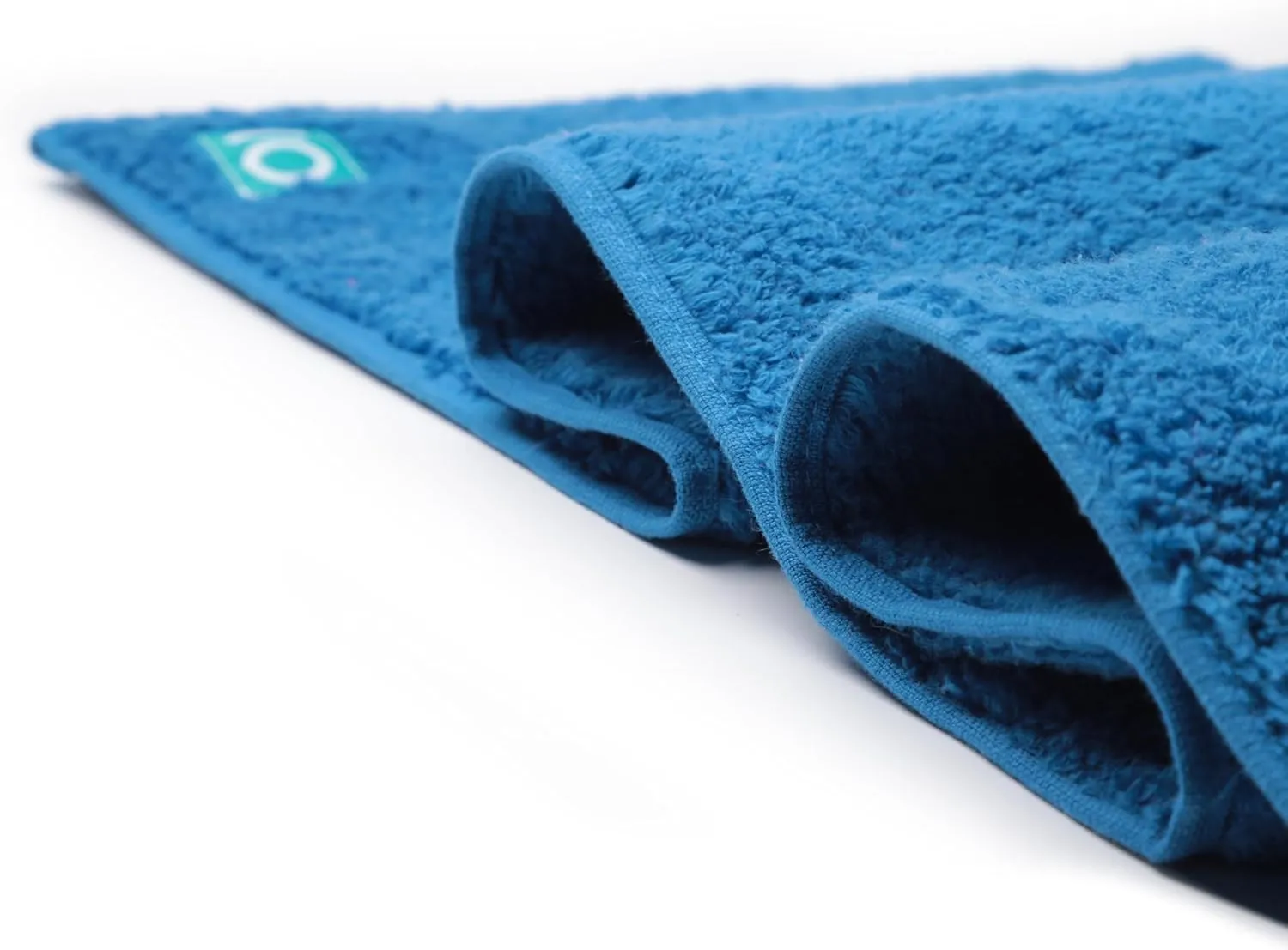 Eco Friendly Gym Towels for Working Out - Soft & Absorbent Cotton Exercise Towel - No Synthetic Microfibers or Plastics - Sweat Towel for Gym, Fitness, Sports, Yoga - Classic Blue - 1 Pc
