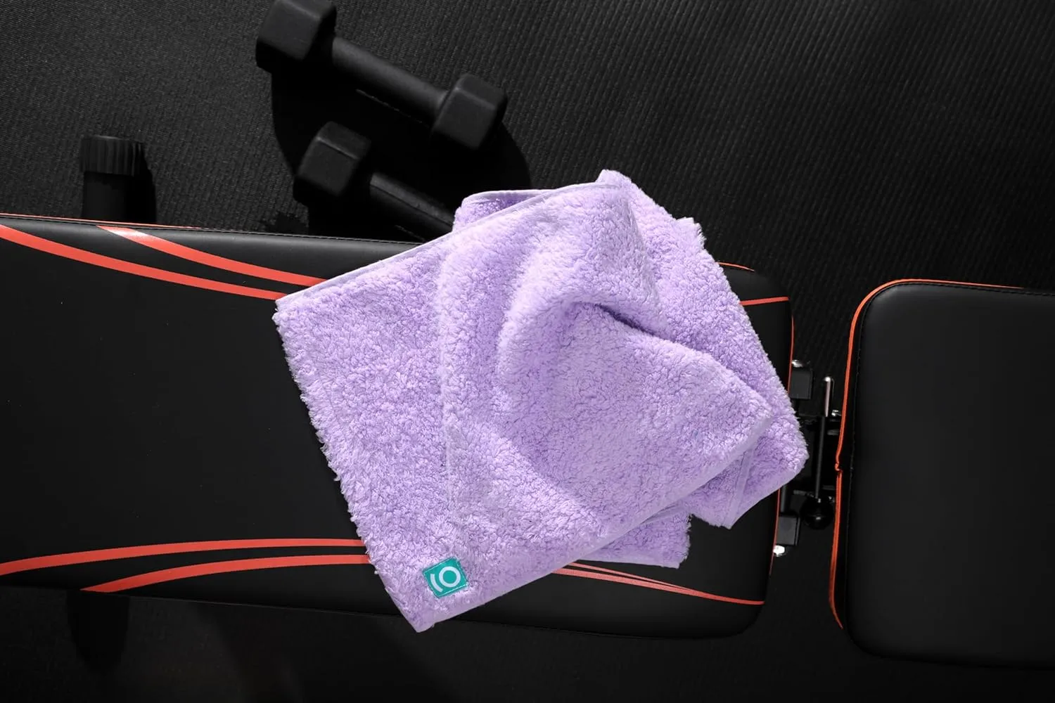 Eco Friendly Gym Towels for Working Out - Soft and Absorbent Cotton Exercise Towel - No Synthetic Microfibers or Plastics - Sweat Towel for Gym, Fitness, Sports, Yoga - Lavender - 1 Pc