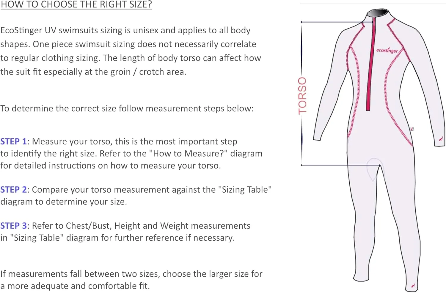 EcoStinger® Women Full Body Swimsuit Sun Guard Stinger Suit Dive Skin UPF50  Black Lavender