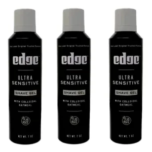 Edge Shave Gel, Fragrance Free, Ultra Sensitive 7 oz (Pack of 3)