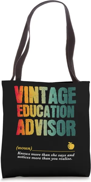 Education Advisor Appreciation Week Back to School Tote Bag