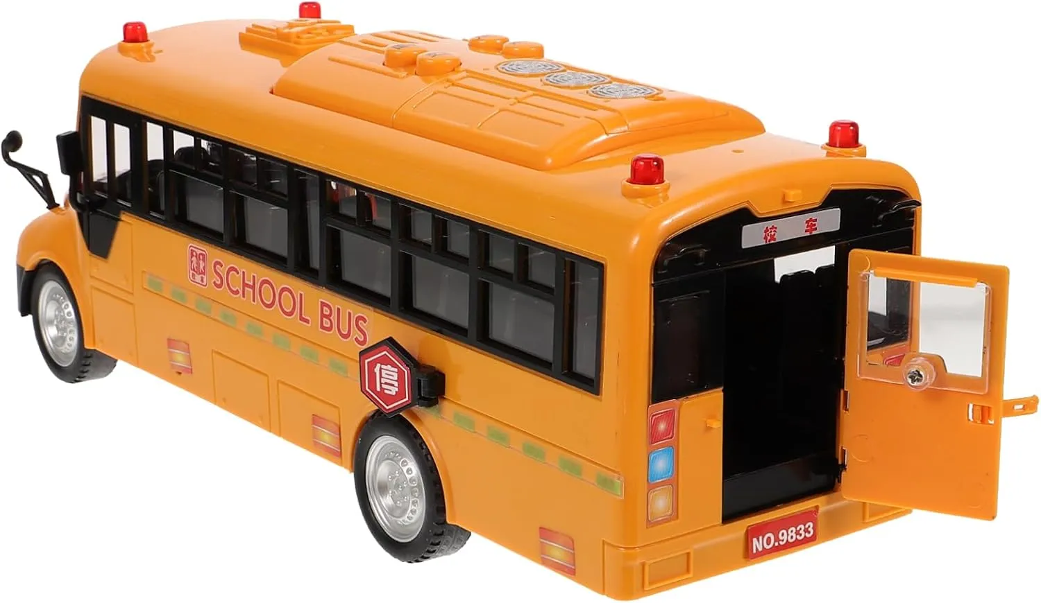 Educational Inertia Bus for Sound Light School Bus Model Vehicle for Indoor Outdoor Play Stimulates Imagination Creativity Present