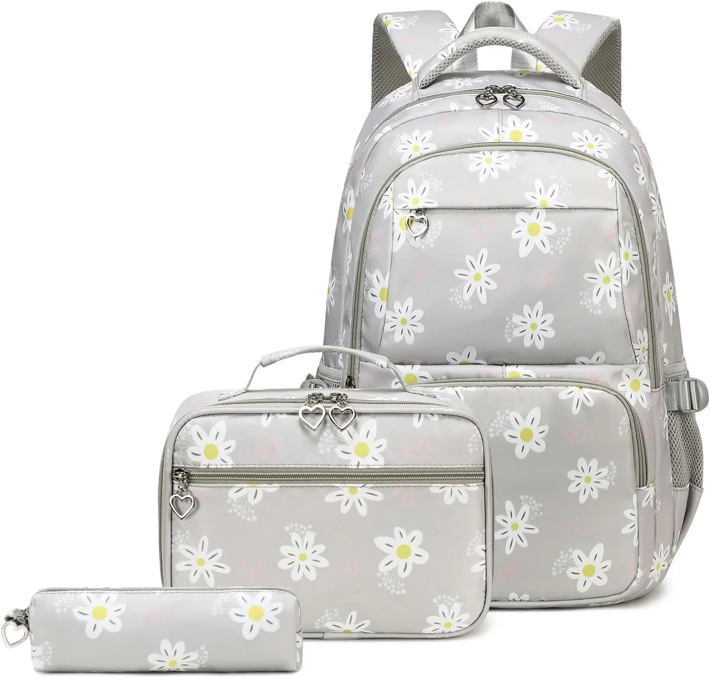 EKUIZAI Daisy Backpack for Girls,School Bags for Middle School Students Elementary Bookbags for Teen Girls with Daisies
