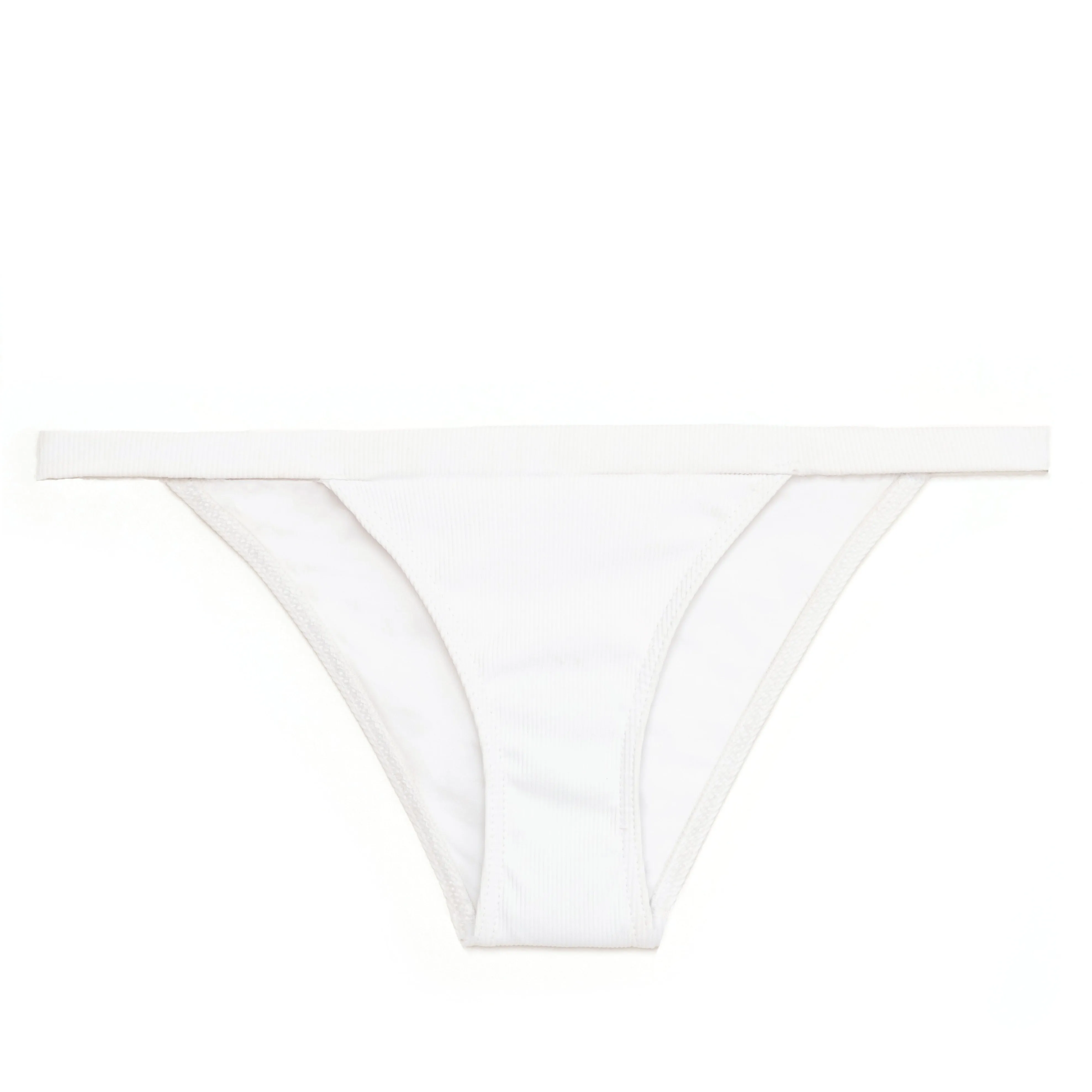 Emilia Bottom (White Ribbed)