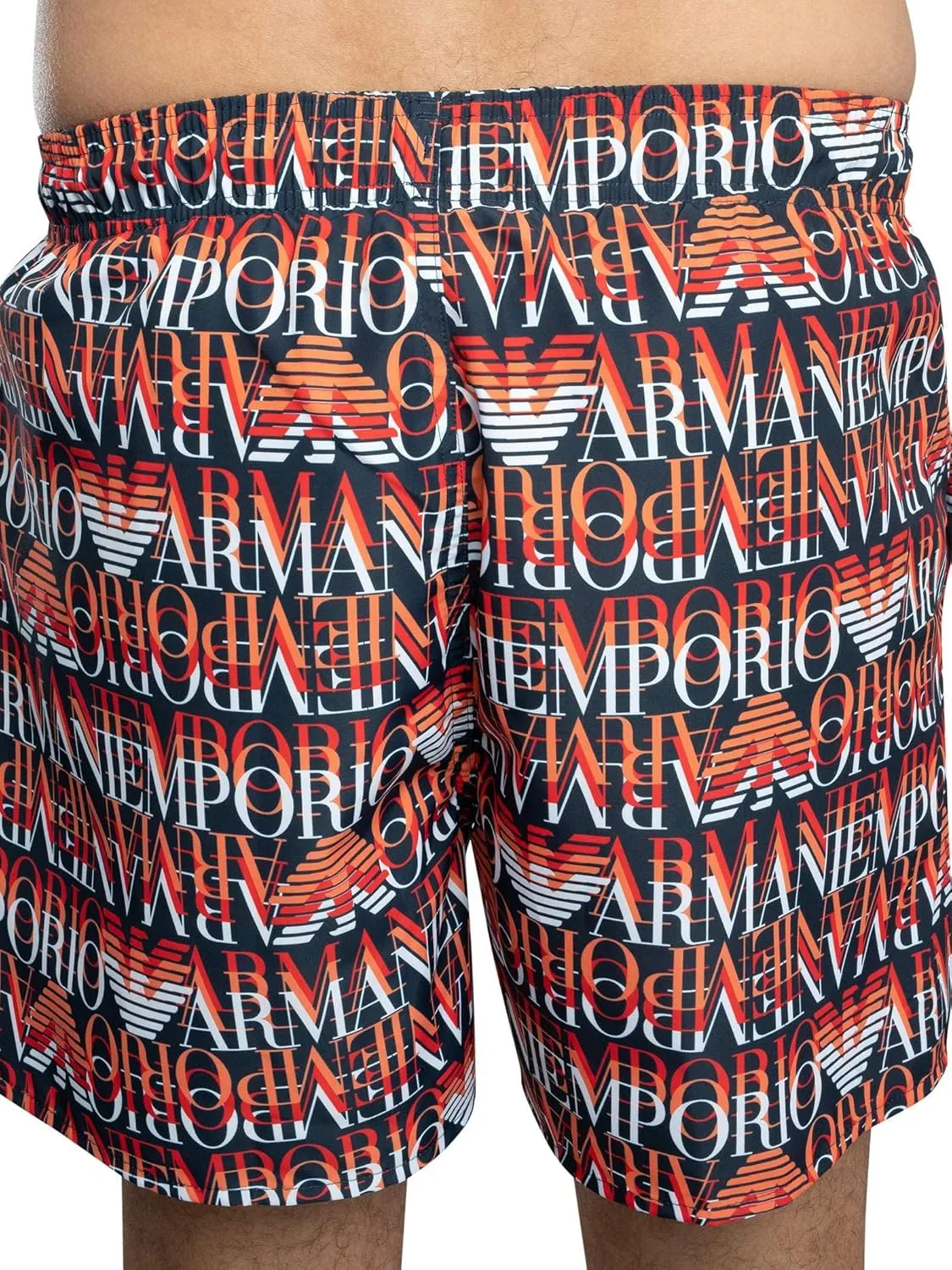 Emporio Armani Men's Printed Pattern 4" Swim Trunk
