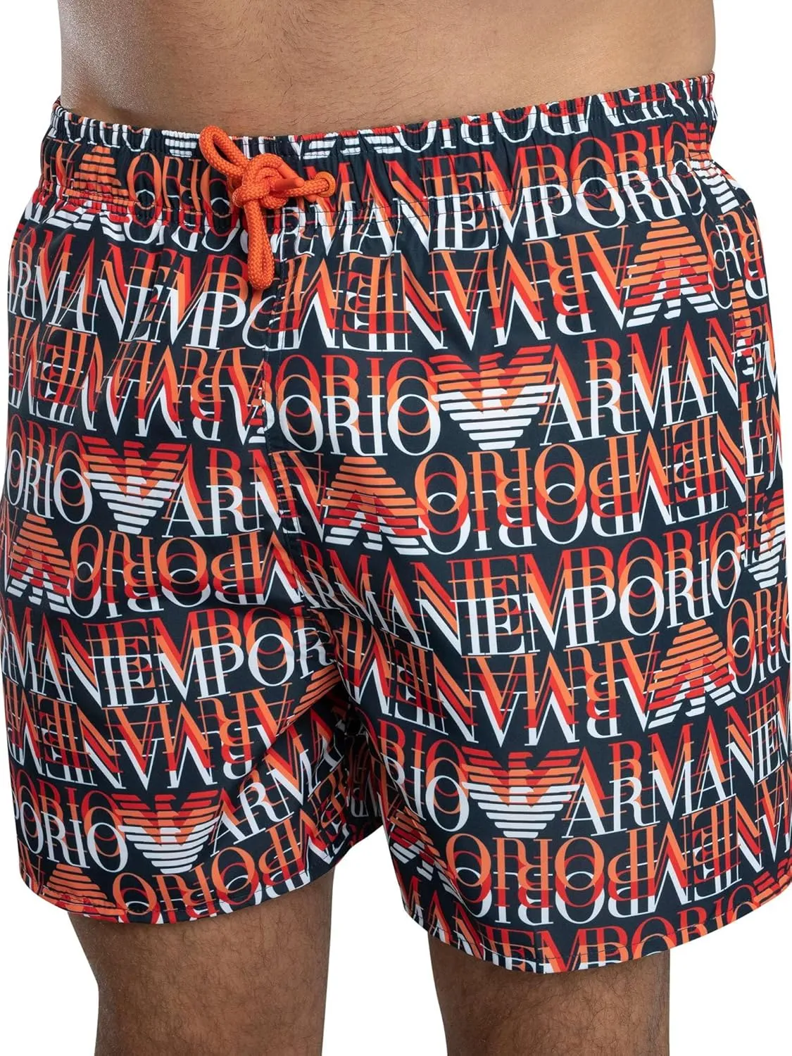 Emporio Armani Men's Printed Pattern 4" Swim Trunk