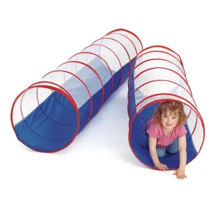 Excellerations 6-Foot Assembly-Free Adventure Play Tunnel for Kids Indoor & Outdoor Pop-Up Crawl Toy