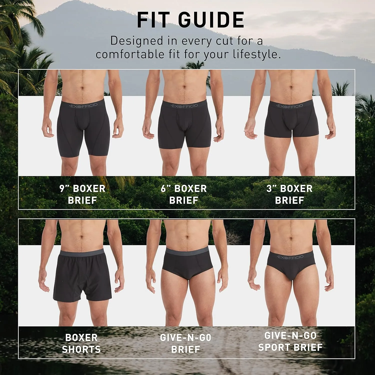 ExOfficio Men's Standard Give-n-go Sport 2.0 Boxer Brief 3 "