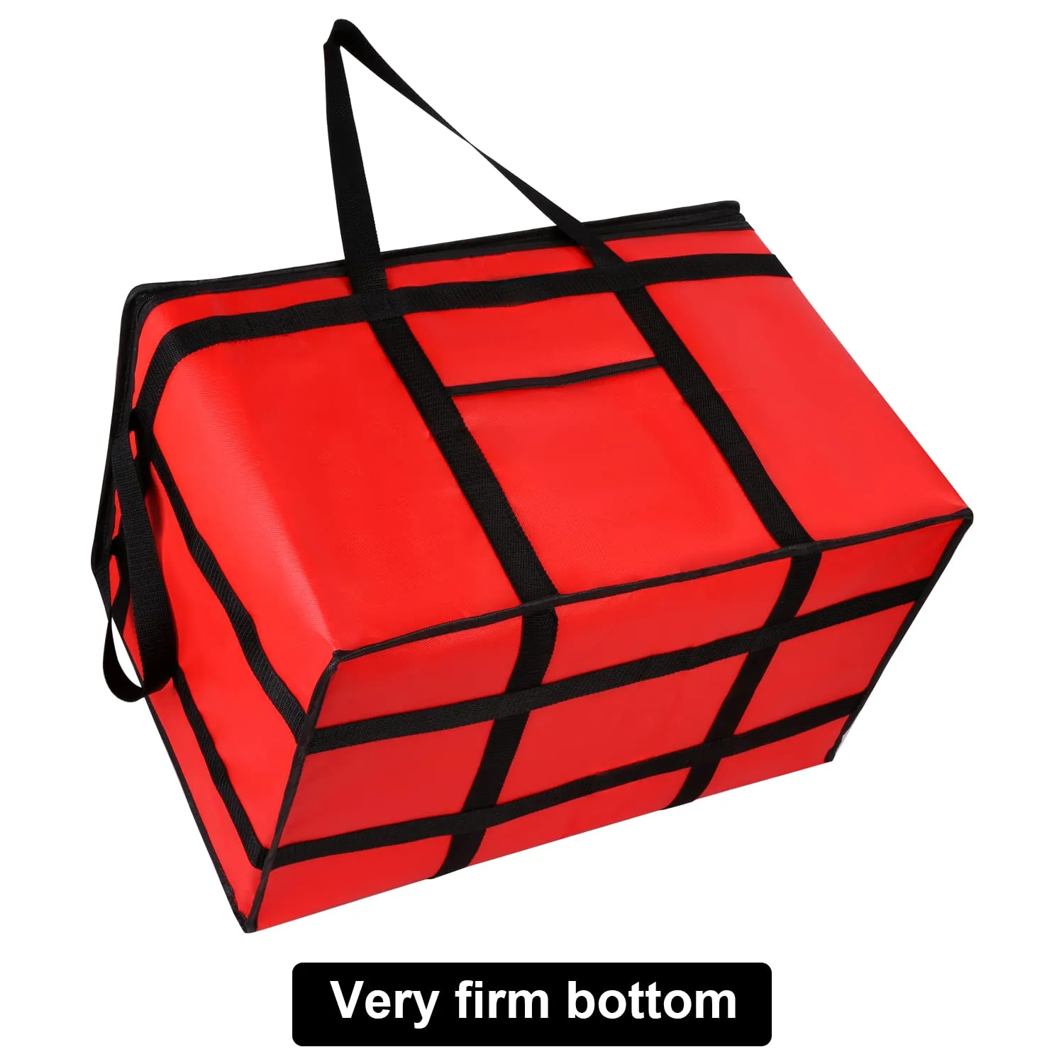Extra large XXXL Insulated Food Delivery Bag Cooler Bags Keep Food Warm Catering Therma Catering Bag for doordash 22x14x13 Cooler Bags Therma Shopper hot XXXL warming RED Pizza 22w x 14 l x 13d