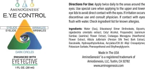 E.Y.E Control with Eye'Fective: Lid Lifting & Dark Circle Serum. New for 2021, Patented Eyelid lifting Plant Derived Formula. Watch Video