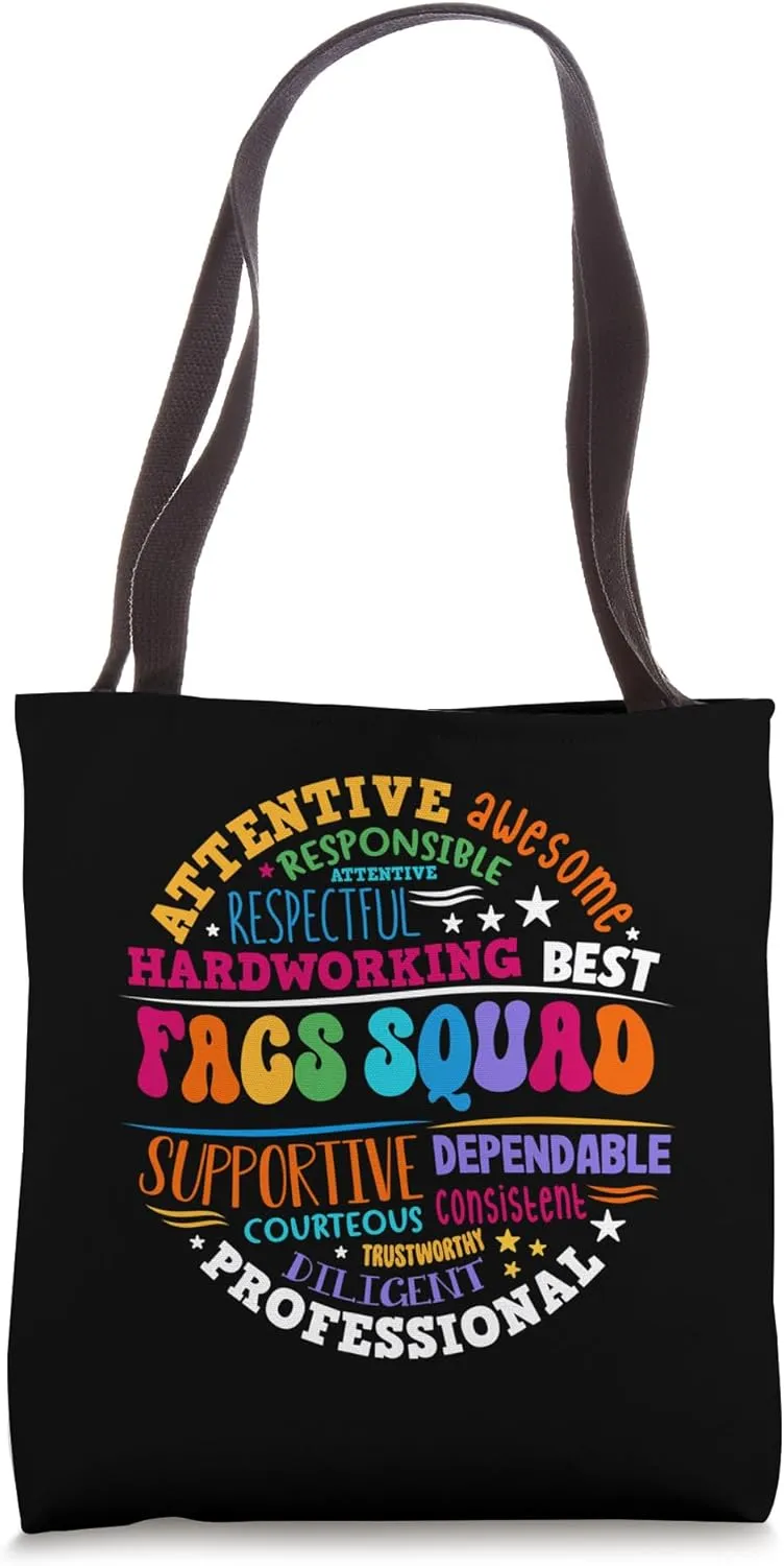 FACS Squad Back To School Family and Consumer Sciences Tote Bag