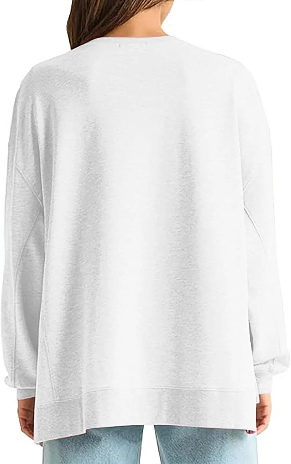 Fall Shirts for Women 2024 Trendy Plus Size Crewneck Sweatshirts Casual Long Sleeve Shirts Oversized Pullover Tops