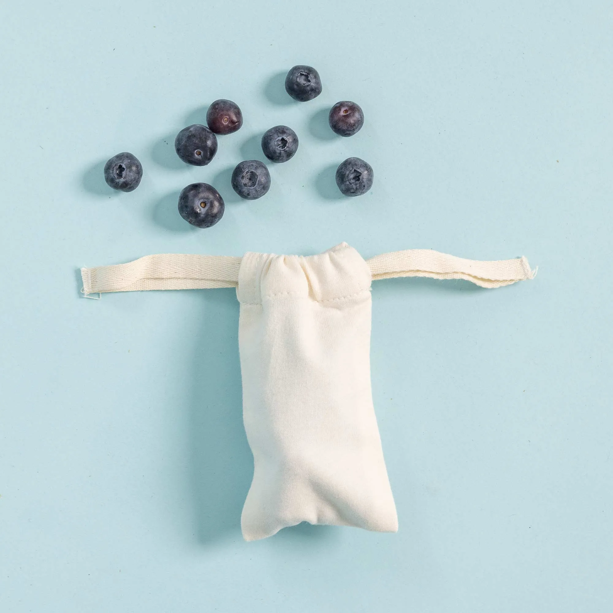 FARMSTAND 100% Organic Cotton Drawstring Bag (Produce, Laundry, Dye, Packing) (Plastic-free)