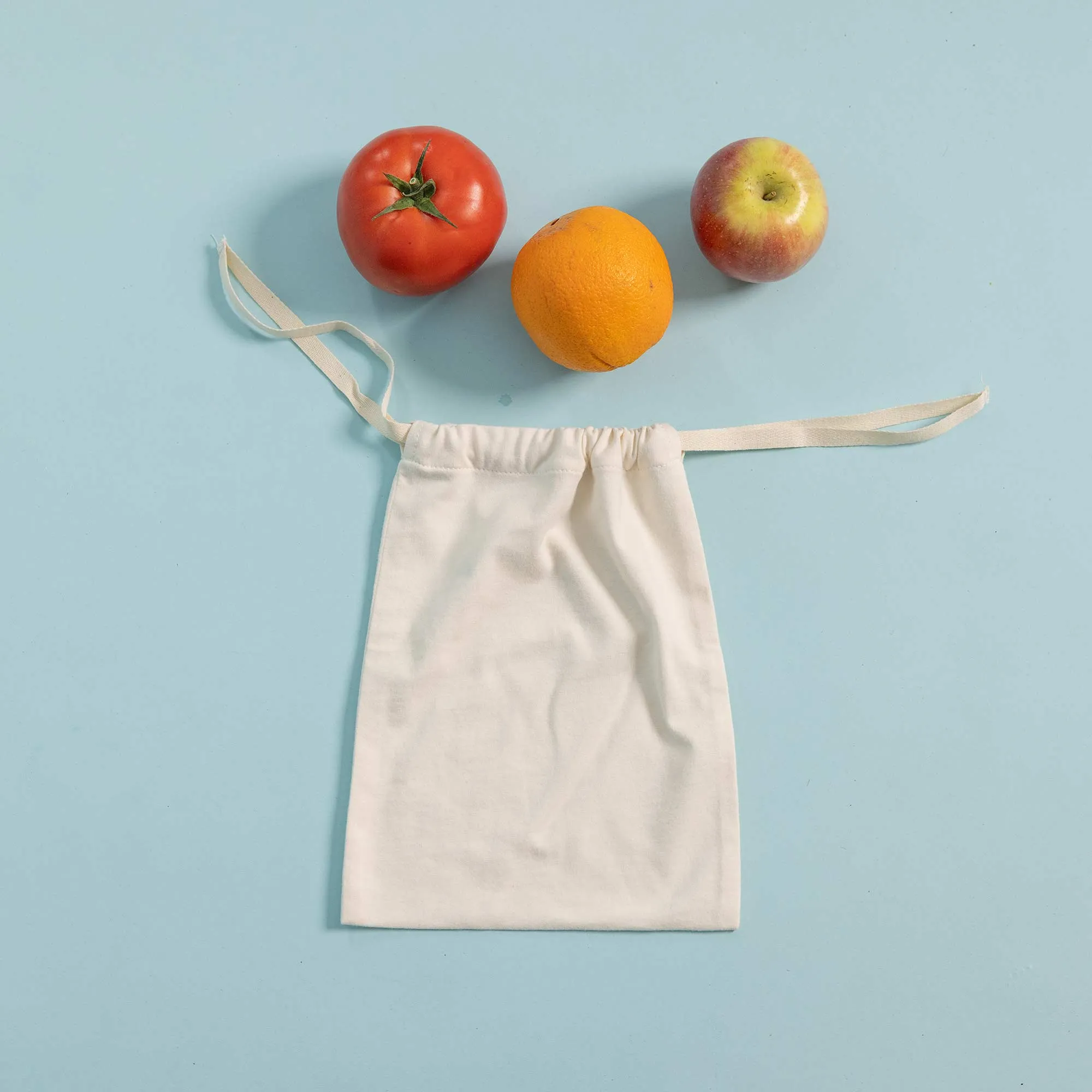 FARMSTAND 100% Organic Cotton Drawstring Bag (Produce, Laundry, Dye, Packing) (Plastic-free)