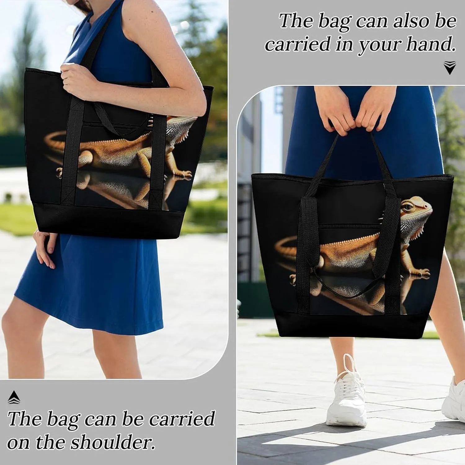 Fashionable Commuter Tote Bag Large Insulated Work Handbag