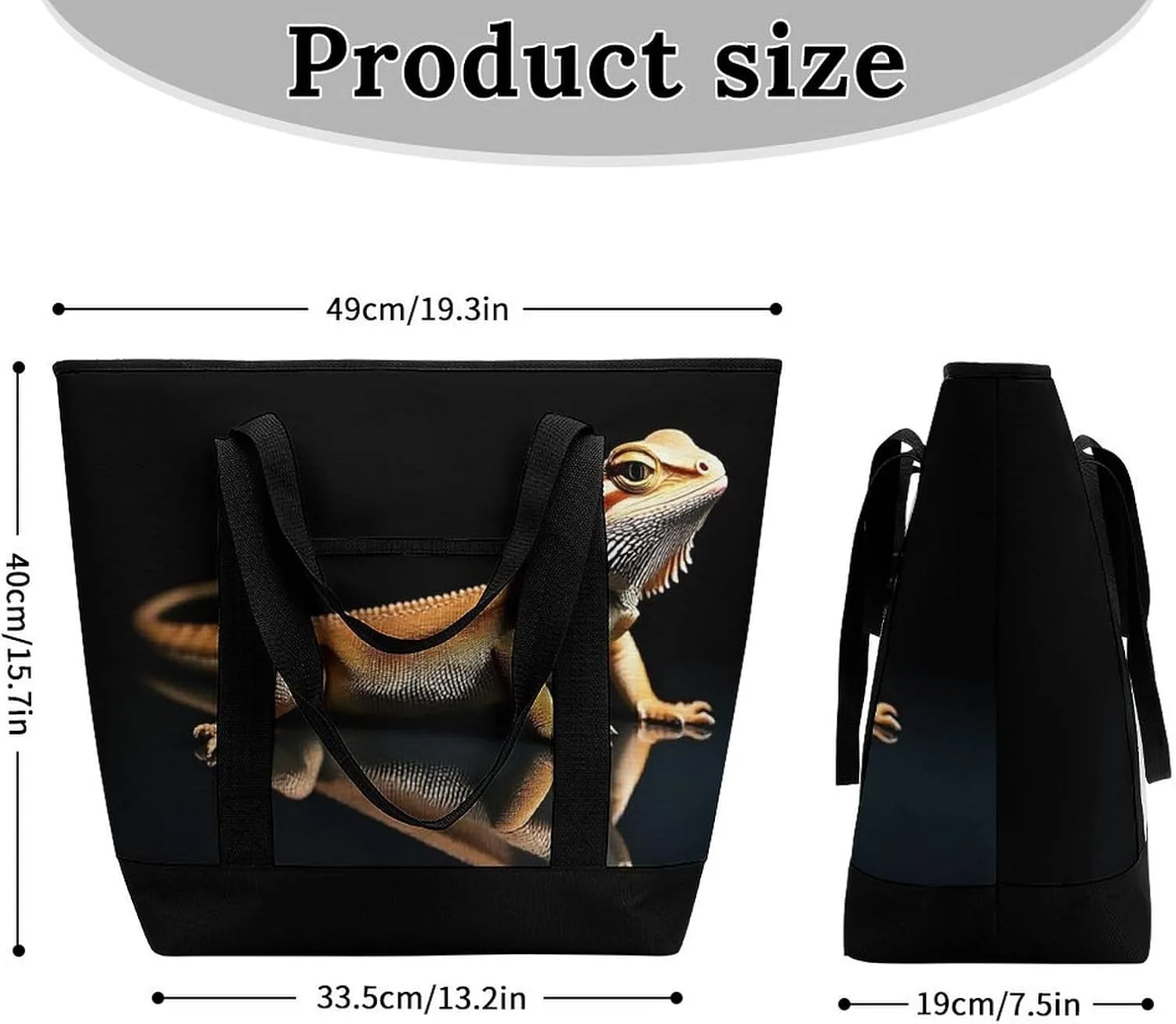 Fashionable Commuter Tote Bag Large Insulated Work Handbag