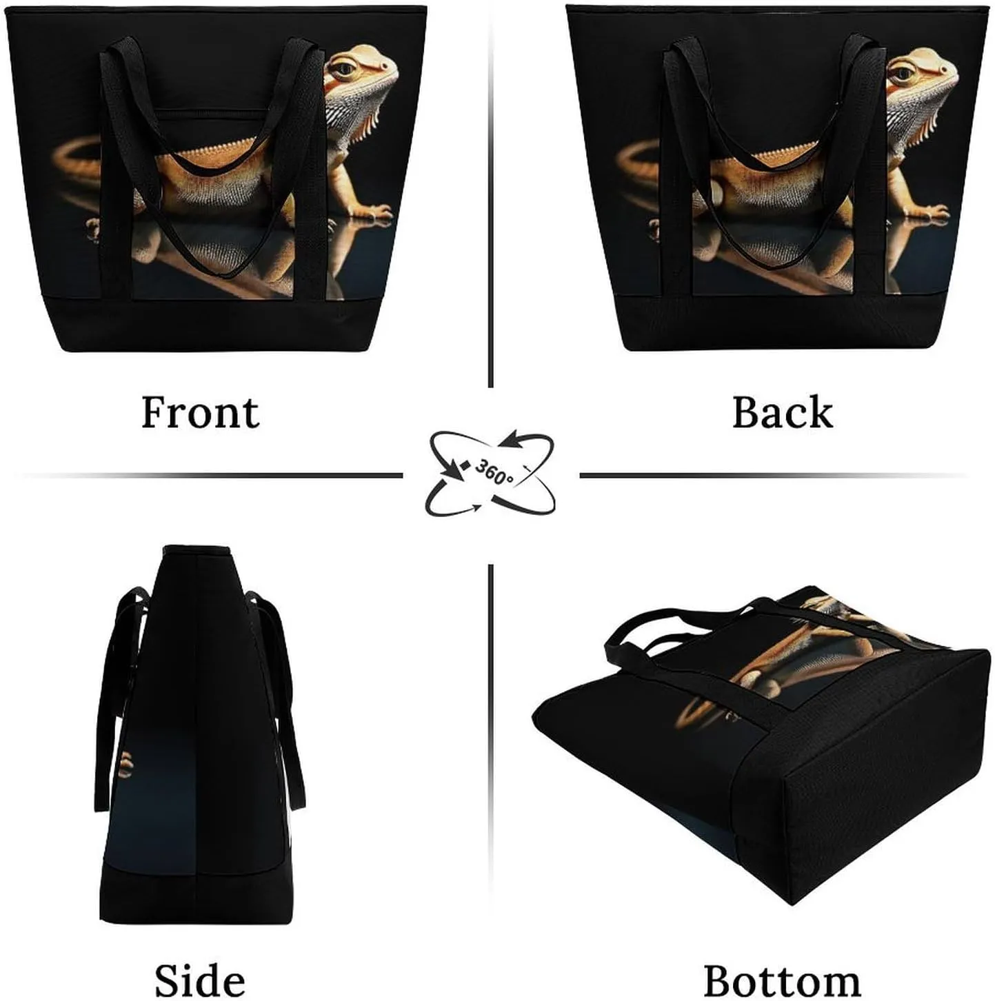 Fashionable Commuter Tote Bag Large Insulated Work Handbag