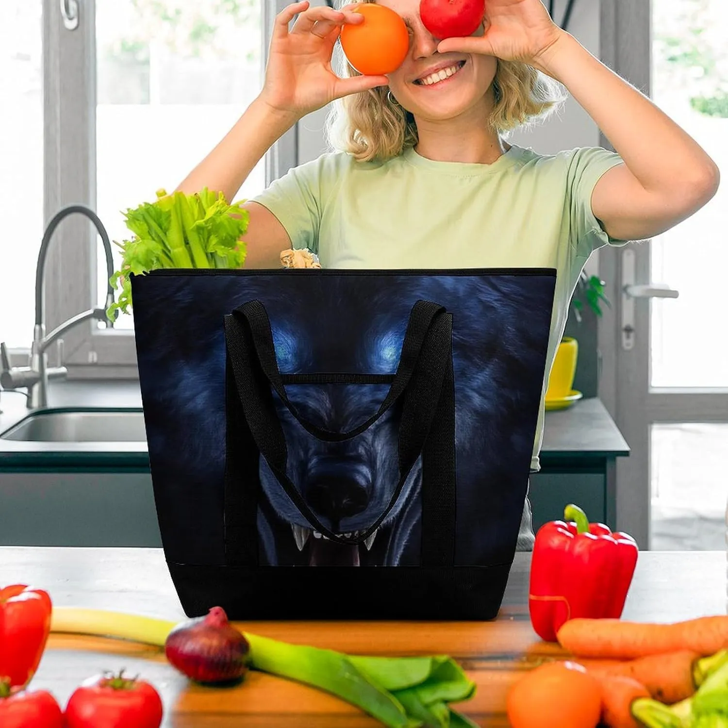 Fashionable Large Thermal Tote Bag Insulated Work/Commute Bag For Women & Men