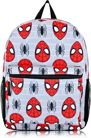 Fast Forward Marvel Spiderman School Backpack Toddler Backpack for School | Spider Man 16"" Kids Backpack Bookbag for Boys, Girls, Unisex | Spiderman Backpack Boys Backpack for Kids, SPCF77FN